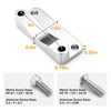 Wsays Touring Front Fender Relocator Spacer Kit Chrome Compatible with