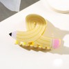Cute Pencil Hair Claw Clips Yellow Pencil Hair Clips for