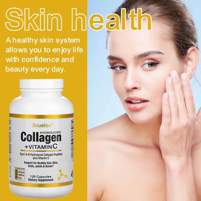 Cpsulas De Pptidos De Colgeno Hidrolizado Y Vitamina C Sin