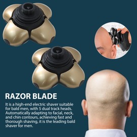 New Version 2x Dual T-rack Shaver Heads, Shaver Blades for Pro Remington Balder Head Shaver Model
