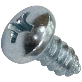 AERZETIX - Pack of 100 - Self Tapping Screws - M4.2 x 9.5mm - Galvanised Steel - Metal - Round Head - Curved - Cross Cross Recess - DIN7981 - DIY - C44645