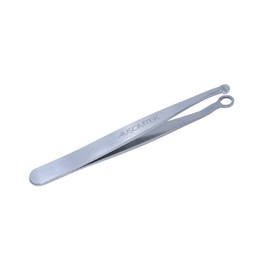 [Upgraded Version] AUSOMTEK Nose and Ear Hair Trimming Tweezers, Eyebrow Grooming Scissors, Eyelash Clipper, Stainless Steel Grooming Scissors, Safety Round Head, Unisex (1 Pcs)