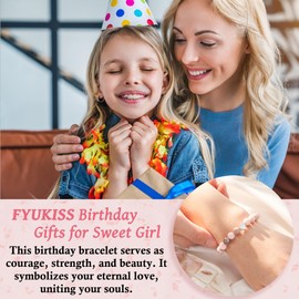 Birthday Gifts for Girls, 8 year old Girl Gifts, Sweet 8 Birthday Bracelet Gifts for Sister Niece Daughter Granddaughter
