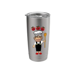 Monkey Cooking Art Host Hobby Chef Chefs Chef Monkeys Stainless Steel Insulated Tumbler