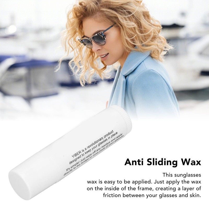 Glasses Wax for Sunglasses Frame, Natural Beeswax, Odourless, Non-Slip, Easy