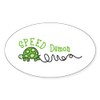 CafePress Speed Demon Sticker Oval Car Bumper Sticker