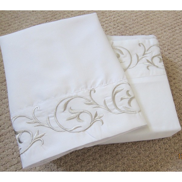 Regency Luxury Microfiber Embroidered Queen Sheet Set