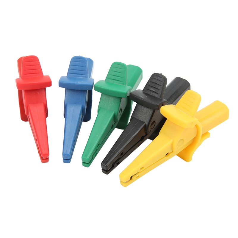 5Pcs/Set Battery Electrical Test Clip 10A 600V‑1000V Multicolor Portable Safety