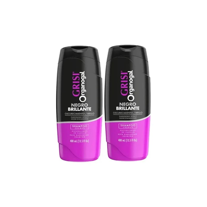 2 Shampoo Grisi Organogal Brillante De Cabello 400 Ml