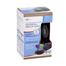 Aquascape 84057 2-Watt LED Color Changing Waterfall and Pond Up Light, Black