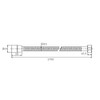 Kibath L102271 Shower Hose Brass 175 cm Shiny Chrome-Plated