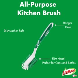Libman 1567 Kit de Cepillo para Polvo de Cocina - 3 cepillos: Cepillo para Polvo de Cocina Curvado, Cepillo para Polvo de Cocina con Borde raspador y Cepillo para Polvo de Cocina Multiusos