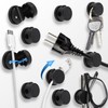 10-Pack 360° Rotatable Magnetic Cord Organizer Clips with Acrylic Adhesive