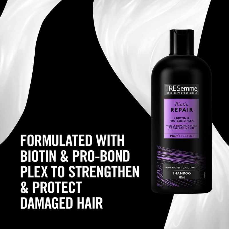 TRESemmé Shampoo Biotin + Repair 7 680ml, purple, Pack Of