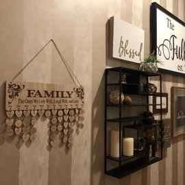 Joy-Leo Christmas Gifts for Mom Grandma - Wooden Family Birthday Reminder Calendar Board with 100 Tags, Birthday Tracker Plaque Wall Hanging, Help Elderly Parents Remember Family Birthdays, Model JL01