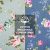 SUSSURRO 2 Pack Floral Aprons with 2 Pockets, Cotton Canvas