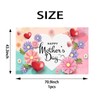 Happy Mother's Day Backdrop Banner,Pink Flower Large Fabric Background Banner