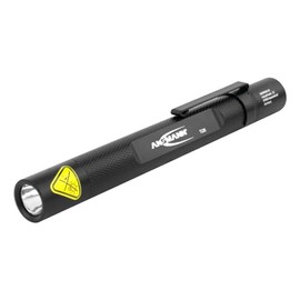 Ansmann Future T120 Professional Car Pen Light in Black, Handy Outdoor LED Torch with Highly Efficient Reflector System, 130 Lumen and Splash-Proof, IP54