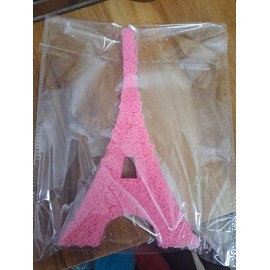 CPS Decor Eiffel Tower Pink Rose Candles Soy Wax Hand Poured Smokeless Clean Burn Anniversary Wedding and Home Decor Votive Candles (Pink)