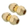 PATIKIL Pipe Extension Joint Connector, 2pcs Free Welding AC Copper