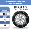 SNOCATENA Snow Chains for Car,SUV and Pickup,Universal Emergency Tire chains,Set
