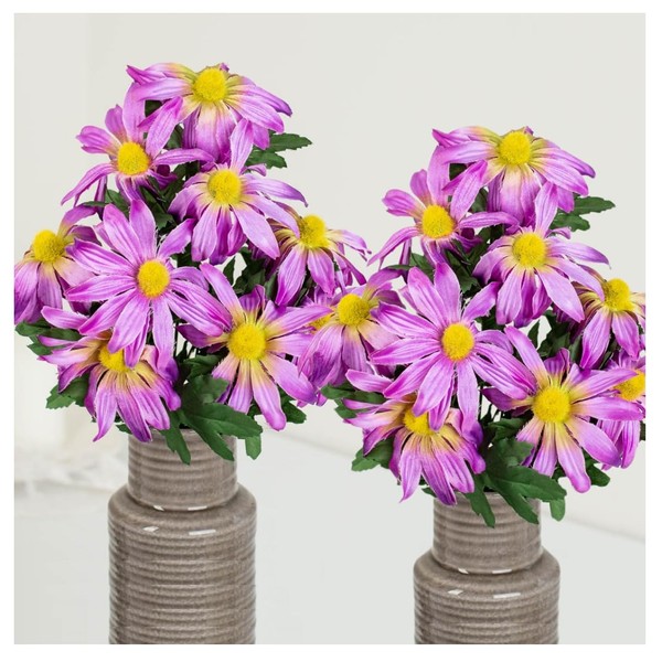 Factory Direct Craft Group of 2 Purple Artificial Coneflower Bushes