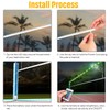 Eliteemo LED Badminton Pickleball Net Light, 17Ft Remote Control LED