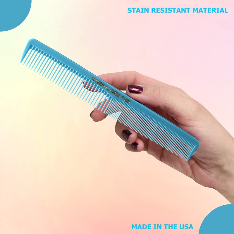 Allegro Combs #400 Barber Combs – 12 Pack Professional Hair