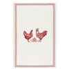 KitchenCraft KCFHENTTPK2 'French Hen' 100% Cotton Printed Chicken Tea Towels,
