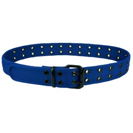 Gelante Canvas Double Grommet Hole Belt 2043 Royal S