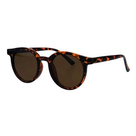 PASTL Designer Fashion Sunglasses Round Horn Rim Unisex Shades UV 400 Tortoise