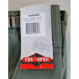 TRU-SPEC True Spec Shorts  BDU XS OD Green Size 24 To 27. Adjustable Wasit