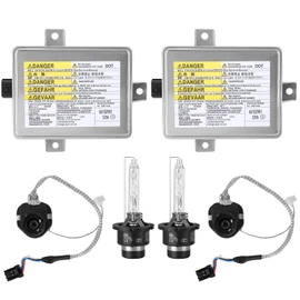 2PCS Xenon HID Headlight Ballast with Igniter & D2S Bulb for Acura TL TSX and TL Type-S 2002-2005, for Honda S2000 2004-2008, for Mazda 3 2004-2005 Replaces W3T19371 W3T10471 W3T14371