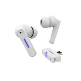 FEDIKER Auriculares Inalámbricos SW4 para PC/Computadora/Portátil/Móvil - Dongle & Bluetooth - Baja Latencia de 40ms - 4 Micrófonos en Auriculares para PC - Gaming - Auriculares de Trabajo