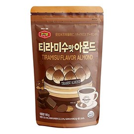 MURGERBON Tiramisu Chocolate Coated Almonds 6.7oz - Korean Tiramisu Almond for Whole Family, Resealable Bags Almonds Bulk, Afternoon Snacks for Office Workers and Students, Perfect Lunch Snacks for Adults, Korean Almonds, Korean Snacks, Chocolate Covered