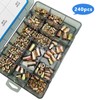 AKKTOL 240PCS Rivet Nuts Assortment Kit, SAE and Metric Rivnuts