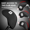 Golf Iron Head Covers Neoprene Velcro Closure Number Value 10
