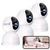 2K Indoor Pan/Tilt Security Camera, 360° WIFI Smart Cameras for