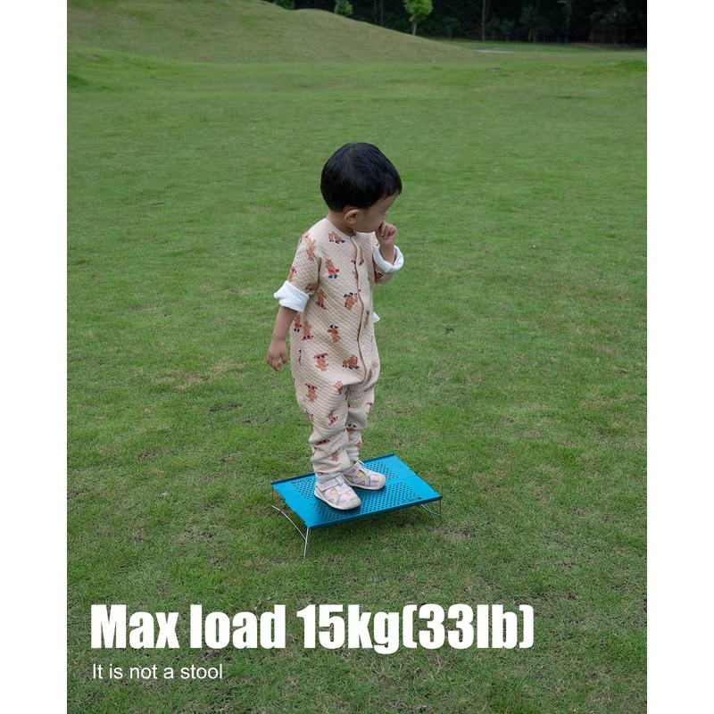 iClimb Mini Solo Folding Table Ultralight Compact for Backpacking Camping
