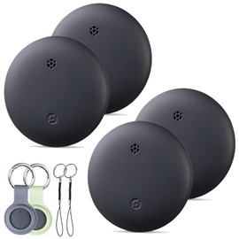 Reyke Smart Tag, Air Tracker Luggage Tracker, Works with Apple Find My (iOS Only), Item Locator for Key, Luggage, Backpack, Wallet, IPX6 Waterproof, 4 Pack