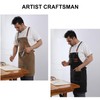 MODY RODY Durable Chef Apron with Pockets for Cooking in