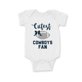 EGDKids Football Fan I Style and Comfort for Your Baby I Unisex Short Sleeve White Baby Body Suit (12-18 months)