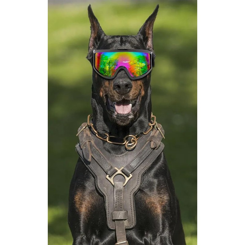 Dog Sunglasses Large Breed with Adjustable Strap UV Protection,Dog Glasses