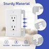 40 Pcs Wall Plate Spacer, Metal Single Gang Flush Fit