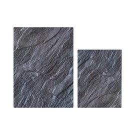 MYTHOSTONE Set of 2 Tempered Glass Cutting Board, Glass Cutting Boards for Kitchen,Non slip Chopping Board,Kitchen countertop,Table protection,Heat Resistant, Shatter Resistant