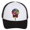 TOP HEADWEAR Lollipop Patch Adjustable Trucker Hat - Black