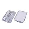 HAYCH 50 Large Aluminium Disposable Reusable Foil Food Container with