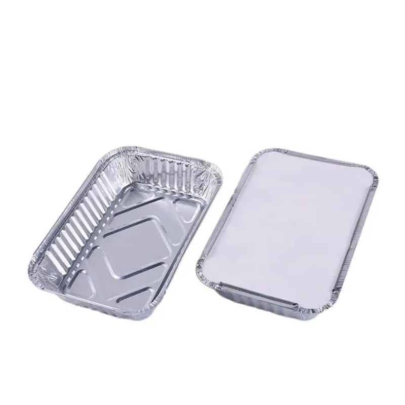 HAYCH 50 Large Aluminium Disposable Reusable Foil Food Container with