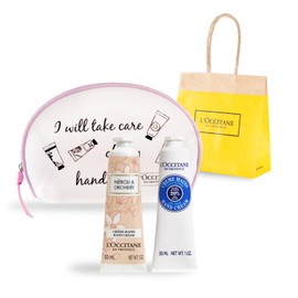 L'Occitane Hand Cream Set of 2 (Pouch Included) Neroli Orchide + Shea Hand Cream 1.0 fl oz (30 ml) Gift, Birthday, Popular, Women, Men, Farewell Present, Mother's Day, Return, Shopper Bag Included