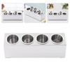SNKOURIN Stainless Steel Utensil Holder,Cylinder Flatware Silverware Utensil Holder Organizer